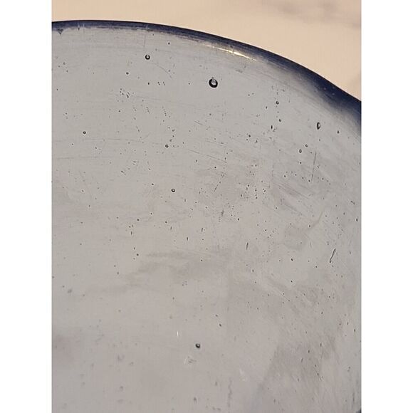 Fire and Light Cobalt BLUE Recycled Glass Tumbler 12oz. Art Glass EUC *Flaw Read - Picture 10 of 16